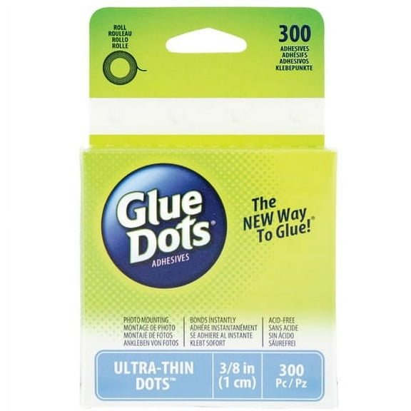 Glue Dots Roll Thin .375 300Ct Acid Free