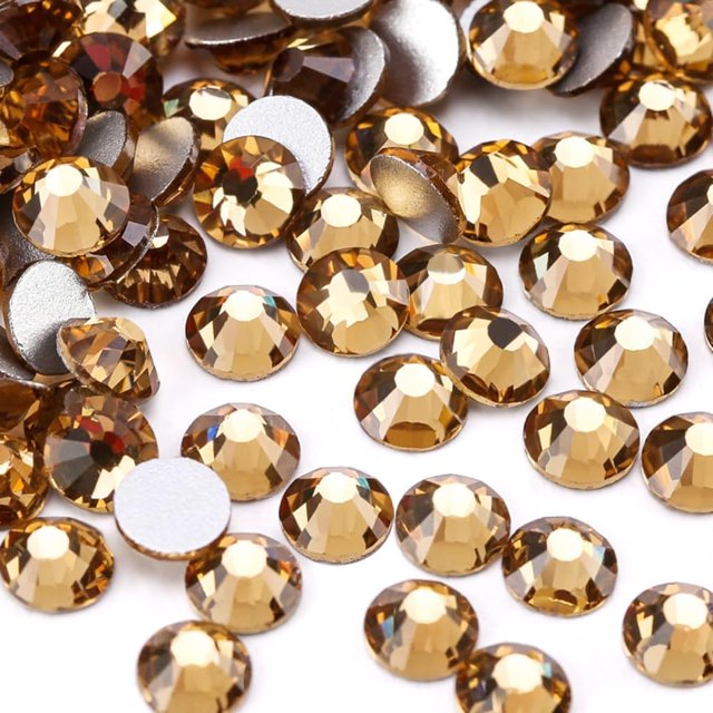 Glue Fix Crystal Flatback Rhinestones Glass Diamantes Gems for Crafting