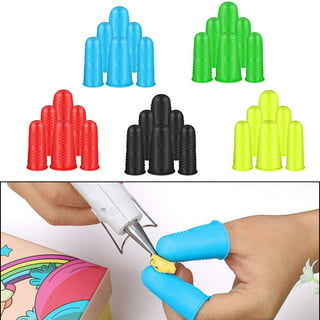 Mr. Pen- Hot Glue Gun Finger Protectors, 24 Pcs, Vintage Colors Silicone Finger Protectors, Rubber Fingers Tips, Rubber Finger Covers, Rubber Finger