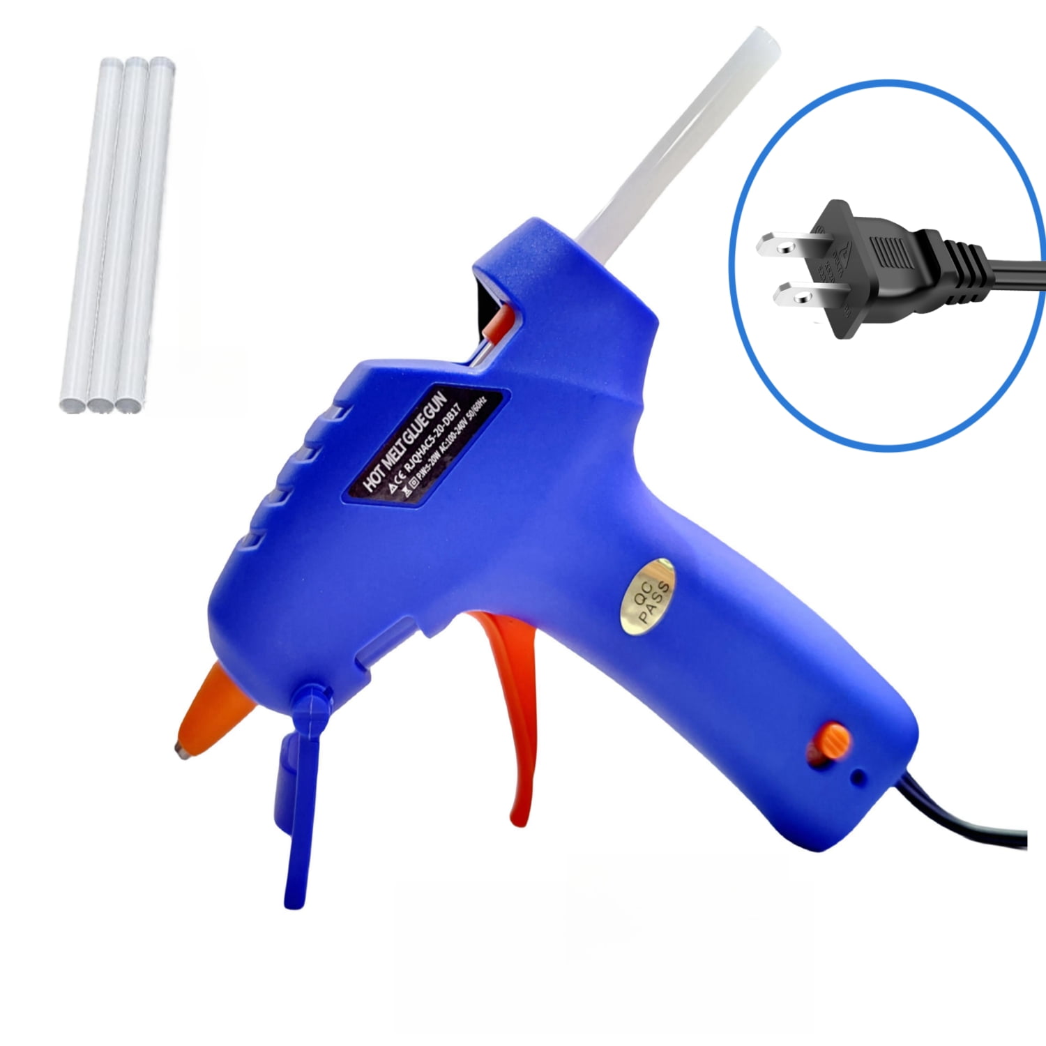 Glue Gun, Mini Hot Glue Gun Kit with 3 Glue Sticks for School Crafts