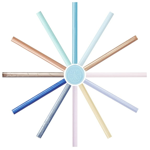 Glue Sealing Wax Sticks for Glue Wax Seal Stamp Mixed Color 135x11x11mm 12 colors 1pc/color 12pcs/set