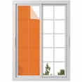 thumbnail image 1 of No Glue Heat Blocking Window Flims, Burnt Orange Window Privacy Film Frosted, Farmhouse Solid Orange Color Modern Art Peep-proof Door Windows Tint for Bathroom, Dormitory, 17.7 x 78.7 Inches, 1 of 9