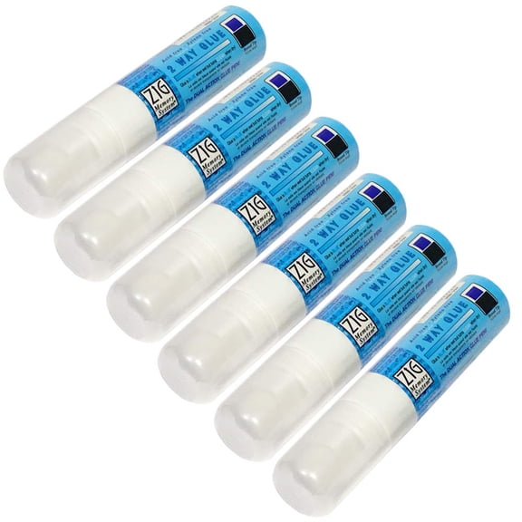 Glue Pens, Zig Memory System Archival Quality for Photo Books, Scrapbooking, Embossing, Wedding Fans (Broad Jumbo Tip)