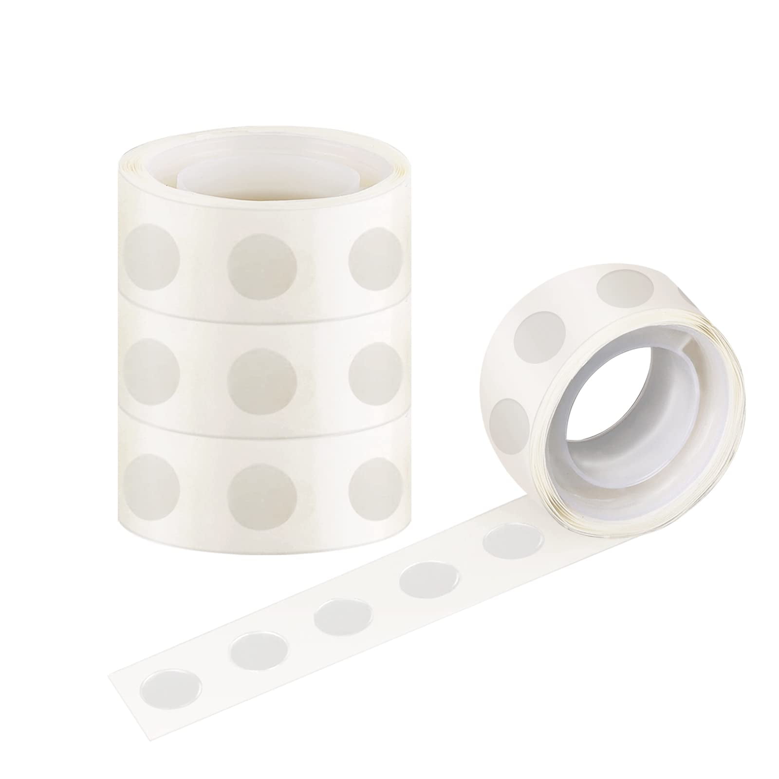 Glue Points Dots Double Sided, 400 Pcs 12mm/0.47" 4 Rolls Poster Putty Adhesive Clear Balloons