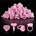 thumbnail image 1 of Glue Rings Eyelash Extensions Heart Shape Disposable Glue Cups（100PCS）, 1 of 6