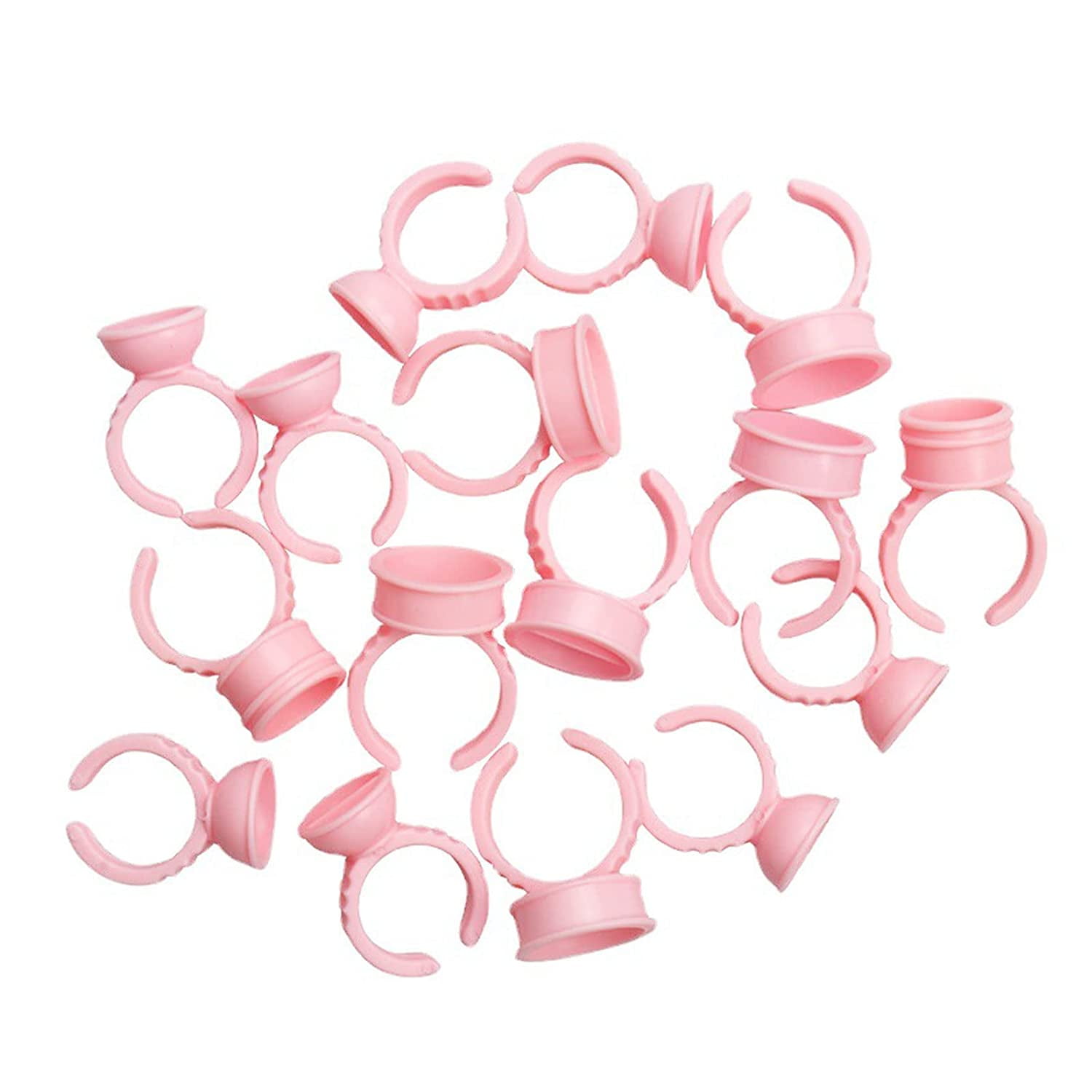 Glue Rings for Eyelash Extensions,Lash Glue Holder, Tattoo Rings Cups Glue Holder, Lash