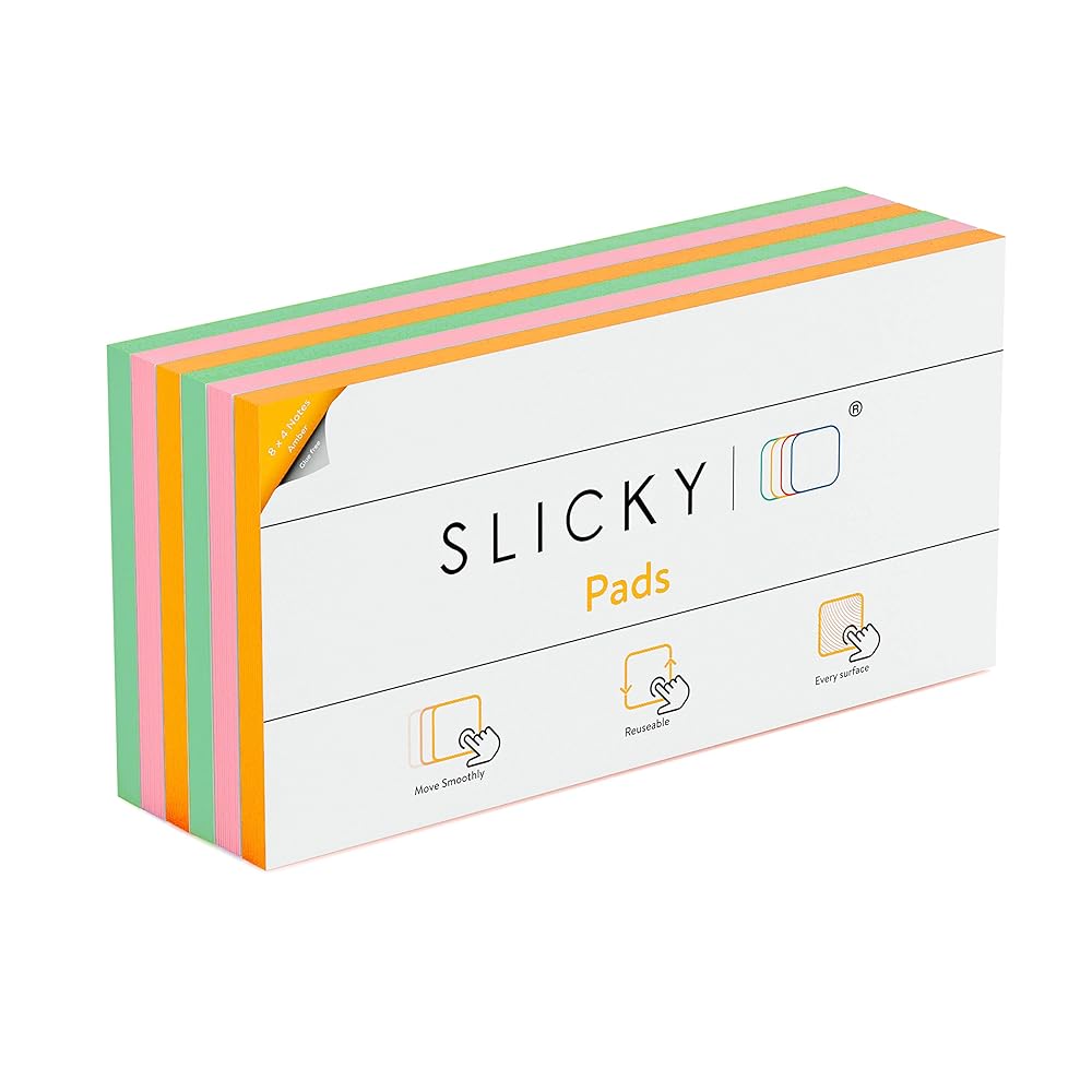 Glue Static Cling Sticky Notes Reusable DoubleSided Notes Stick To