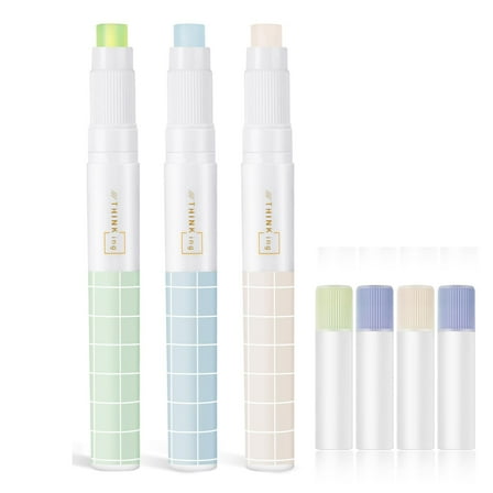 Glue Stick Refill, Pen Shape Glue Core Spare, Glue Pen Replacement for Easy Swap, Compatible with Most Glue Pens & Standard Pen Shape Glue Applicators, Crafting Accessory Glue Basting Tool, Set of 4