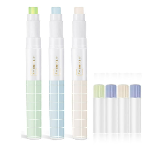 Glue Stick Refill, Pen Shape Glue Core Spare, Glue Pen Replacement for Easy Swap, Compatible with Most Glue Pens & Standard Pen Shape Glue Applicators, Crafting Accessory Glue Basting Tool, Set of 4