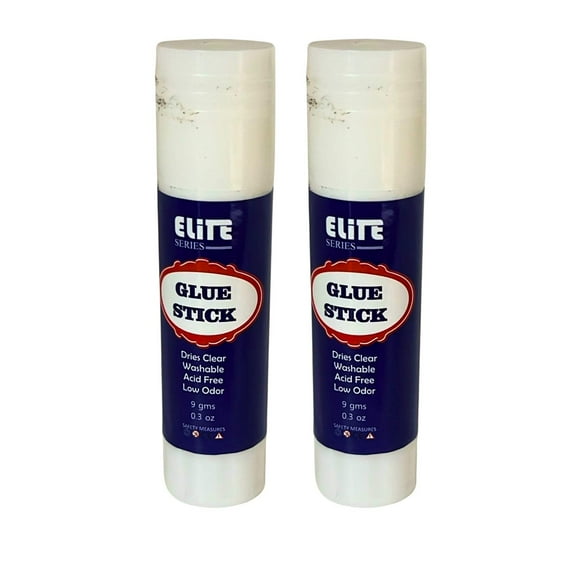 Glue Sticks  0.3 oz Each, Washable  Non-Toxic: 2CT