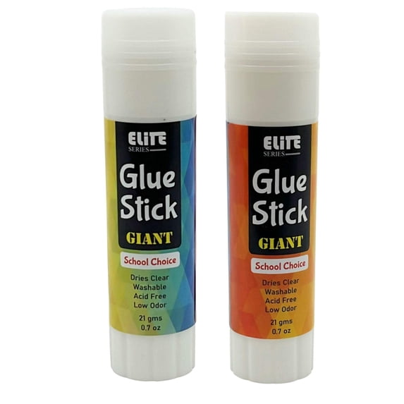Glue Sticks –0.7 oz Each, Washable Non-Toxic: 2CT