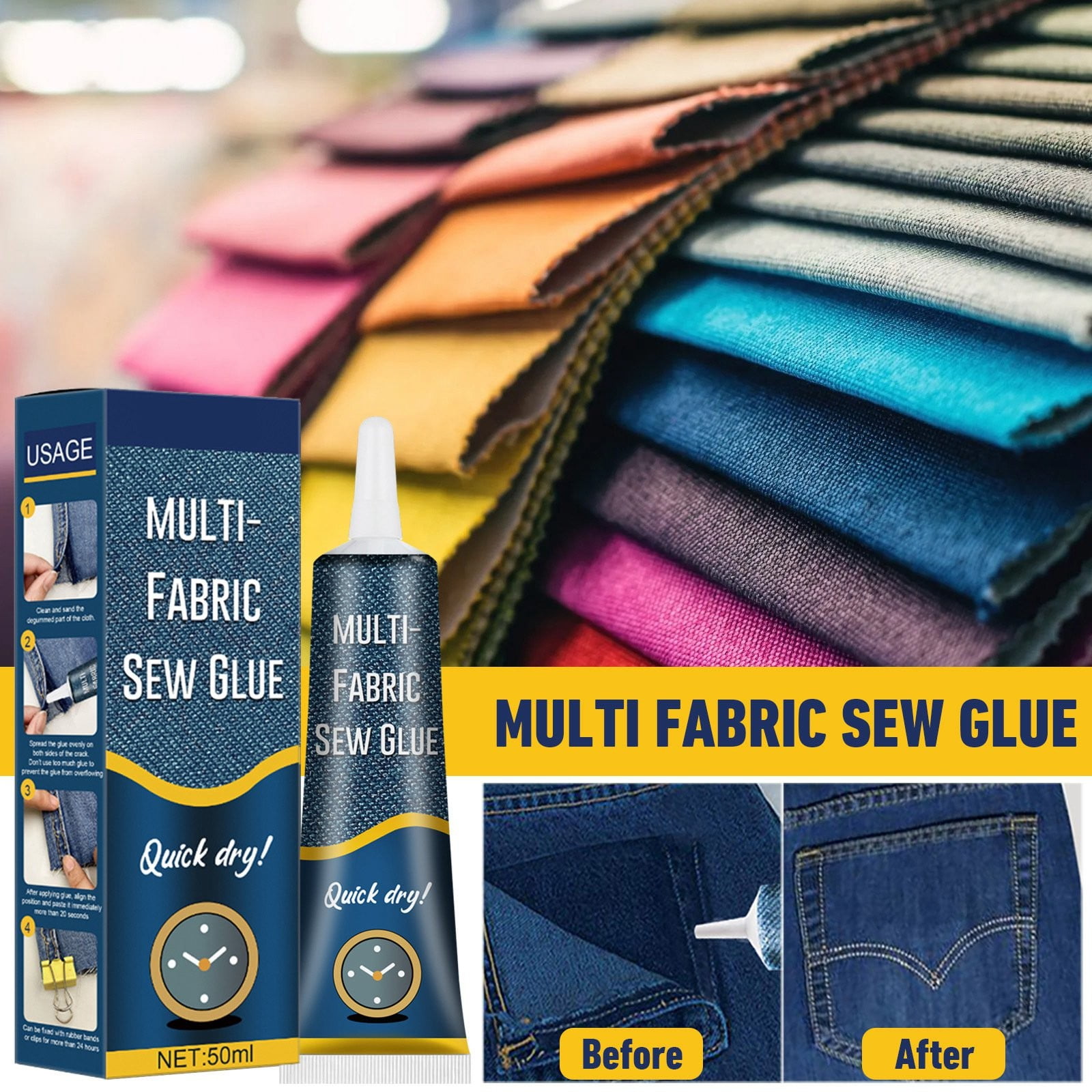 Glue Sticks Clear Fabric Glue Clothing Special Glue Printing Pants
