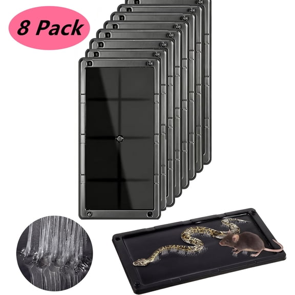 Glue Traps for Mice,6Pcs Mouse Rat Trap,Extra Strength,Pre-Baited Adhesive Sticky Boards,Heavy Duty Glue Traps for Snake,Lizard,Insect,Safe Home Pest Control