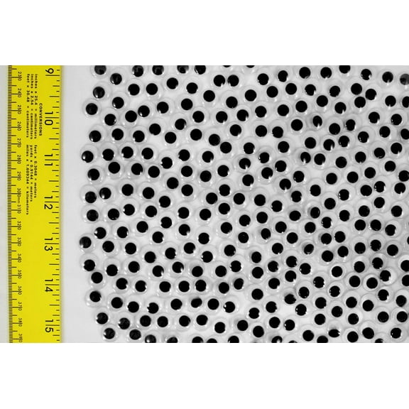 Glue on Round Moving Wiggly Wobbly Googly Eyes for Bear & Doll & Scrapbooking 144 pcs (12mm)