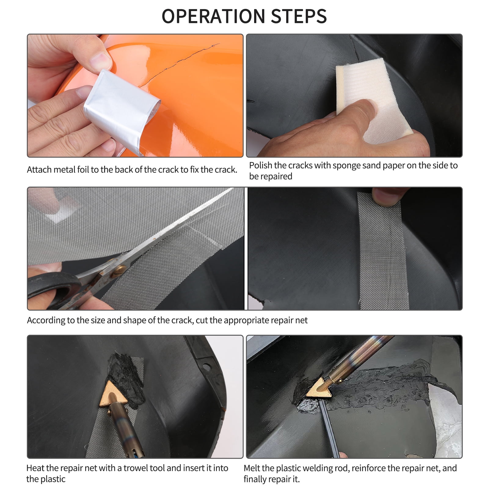 Barre Di Saldatura Durevoli In Plastica ABS Bianco Nero Per - Foto 9