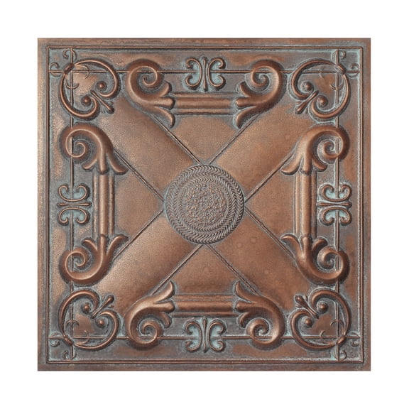 Glue up ceiling tiles Interior decorative panel for Dining rooms PL22 Weathered copper 10Pcs/pack