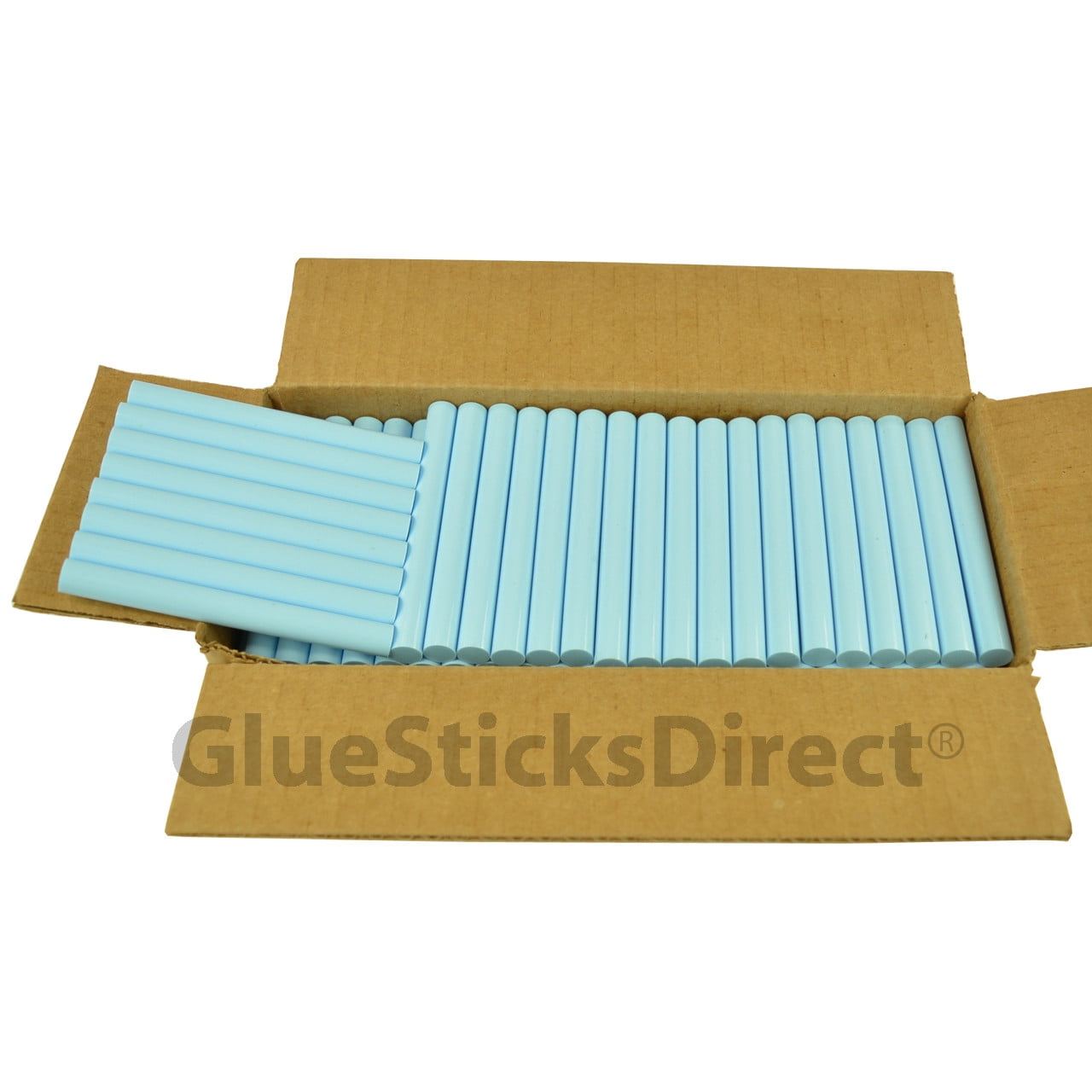 GlueSticksDirect Baby Blue Colored Glue Sticks 7/16" X 4" 5 lbs