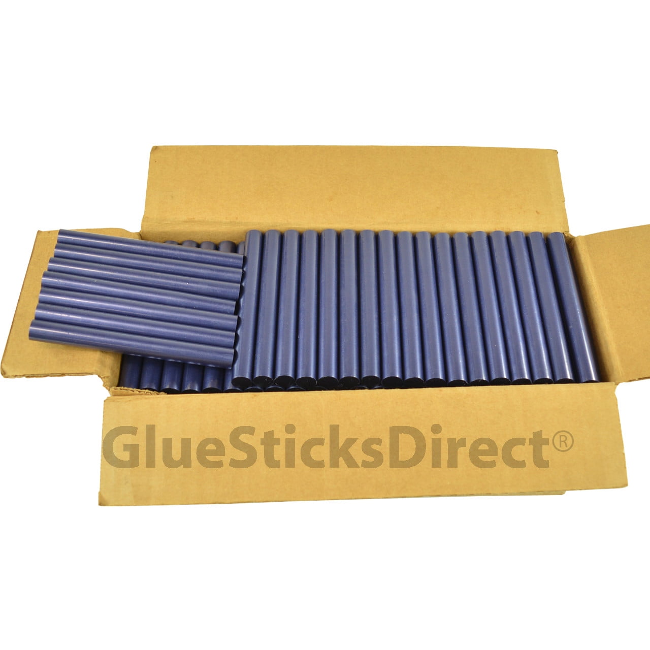 GlueSticksDirect Blue Metallic Colored Glue Sticks 7/16" X 4" 5 lbs