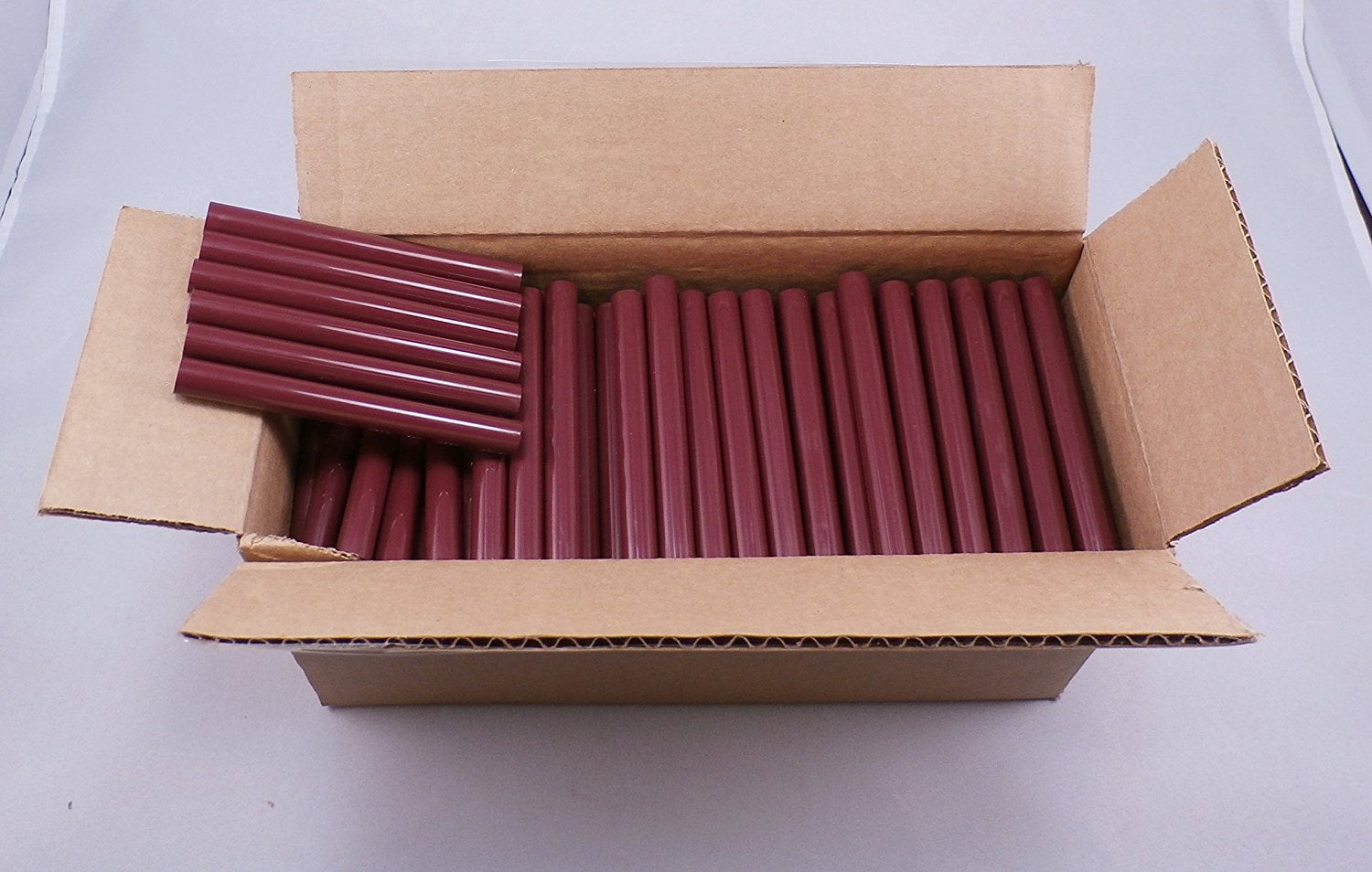 GlueSticksDirect Burgundy Faux Wax Glue Sticks 7/16" X 4" 5 lbs