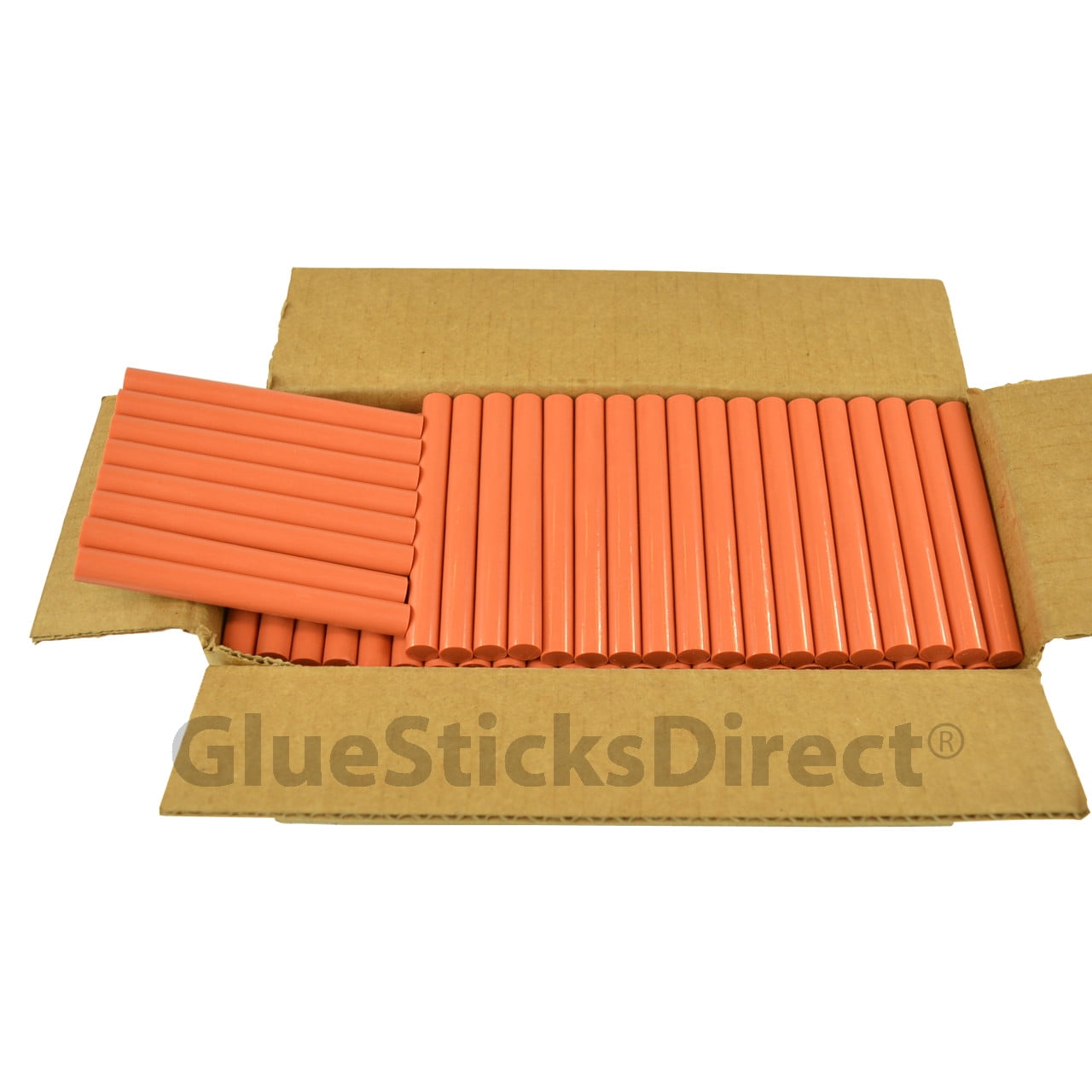 GlueSticksDirect Burnt Orange Colored Glue Sticks 7/16" X 4" 5 lbs