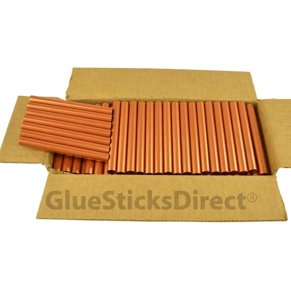 GlueSticksDirect Copper Metallic Colored Glue Sticks 7/16" X 4" 5 lbs