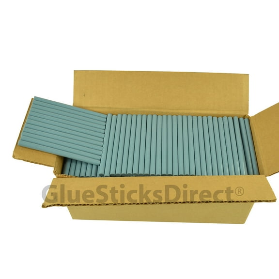 GlueSticksDirect Country Blue Colored Glue Sticks 5/16" X 4" 5 lbs