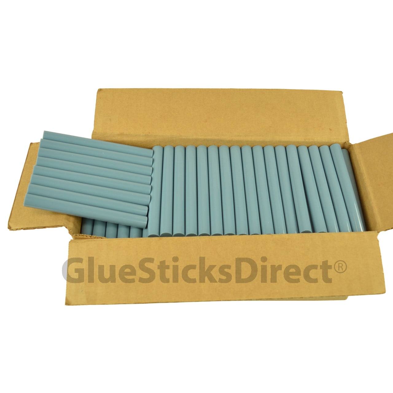 GlueSticksDirect Country Blue Colored Glue Sticks 7/16" X 4" 5 lbs