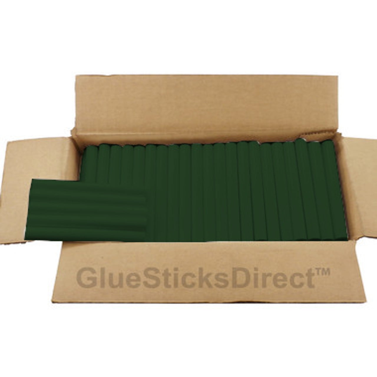 GlueSticksDirect Forest Green Colored Glue Sticks 7/16" X 4" 5 lbs