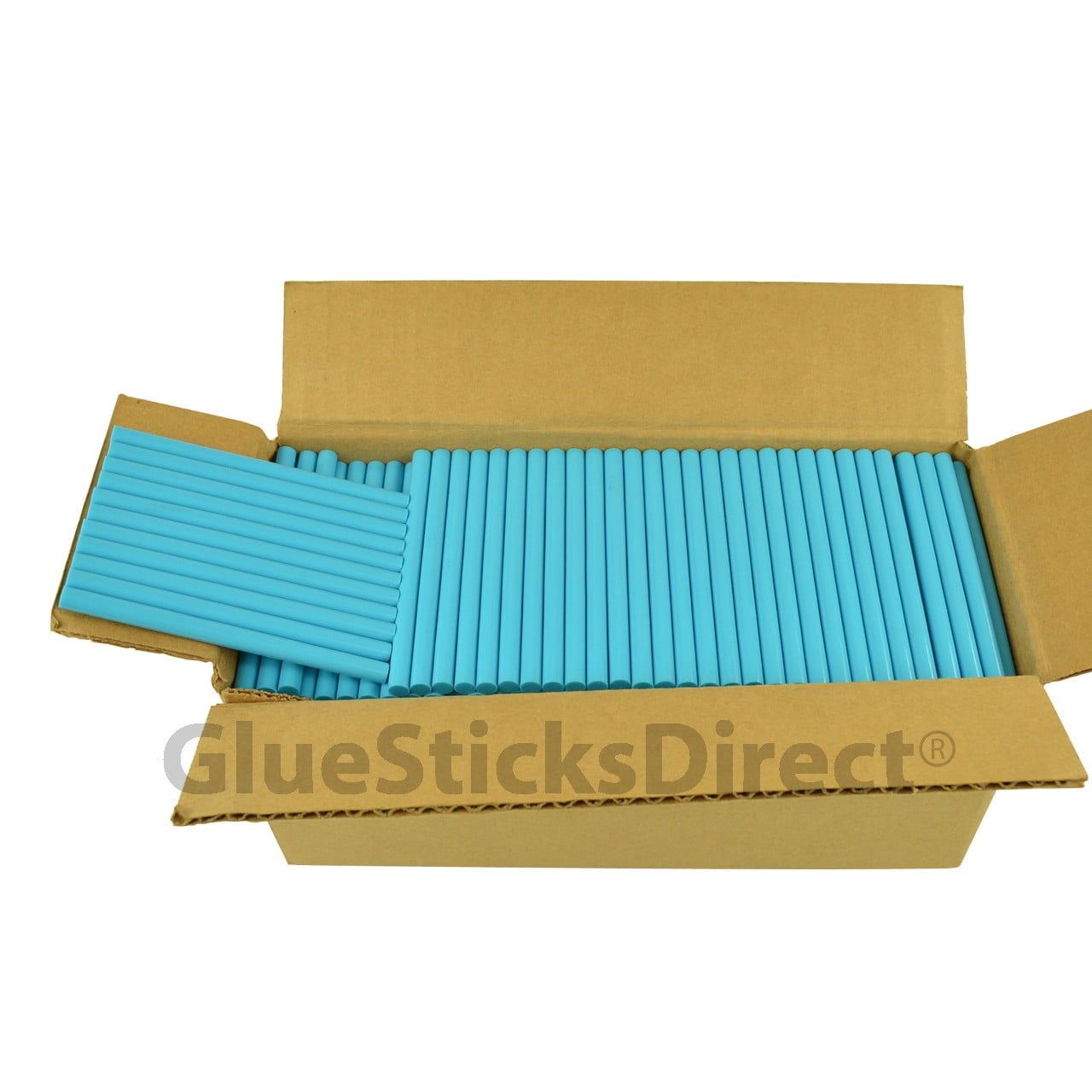 GlueSticksDirect Neon Blue Colored Glue Sticks 5/16" X 4" 5 lbs