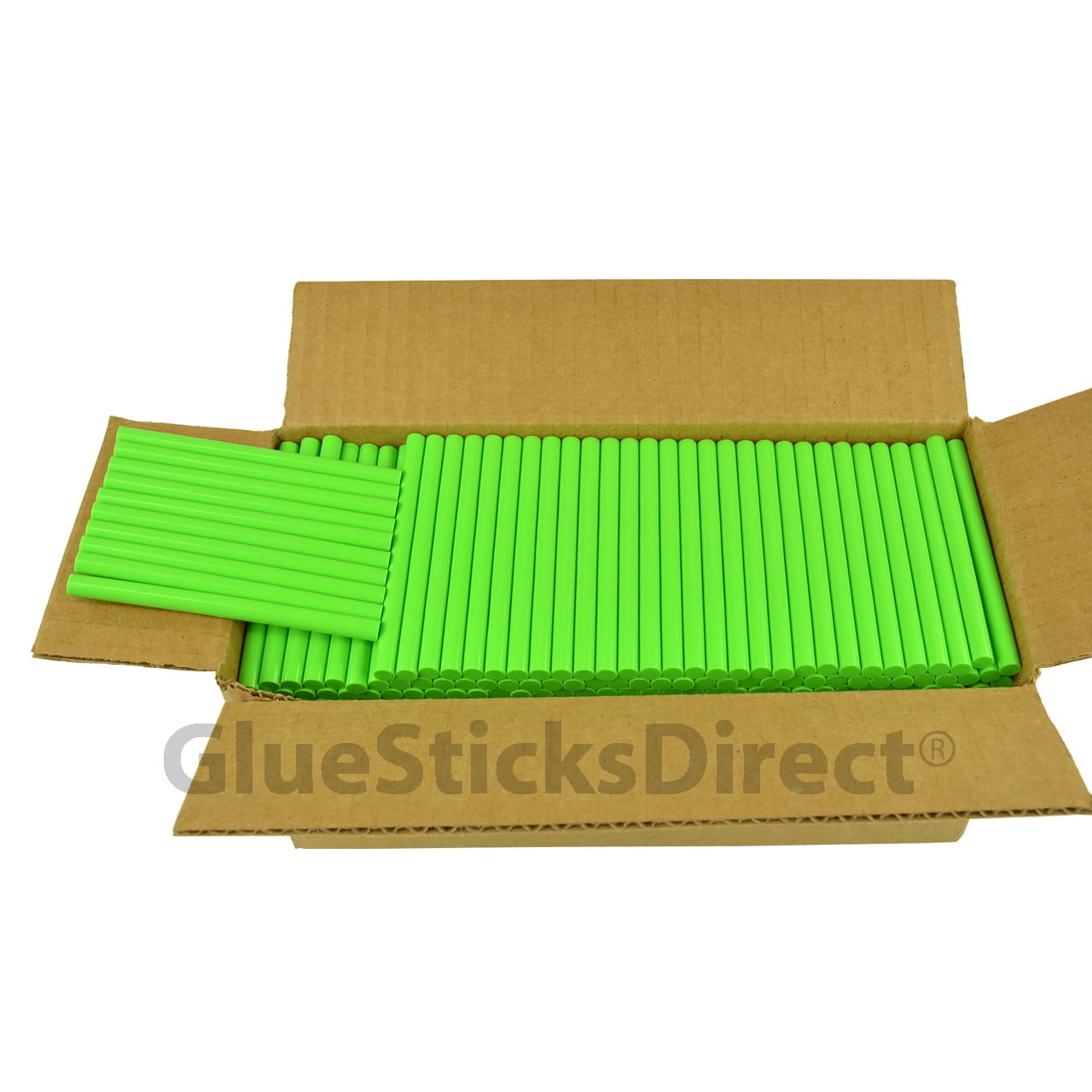GlueSticksDirect Neon Green Colored Glue Sticks 5/16" X 4" 5 lbs