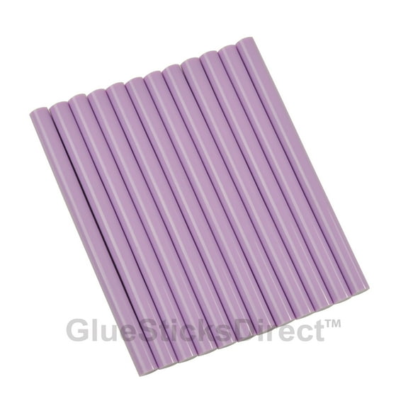 GlueSticksDirect Pastel Violet Colored Glue Sticks Mini X 4" 24 Sticks
