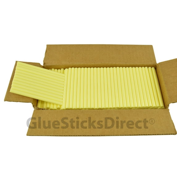 GlueSticksDirect Pastel Yellow Colored Glue Stick mini X 4" 5 lbs