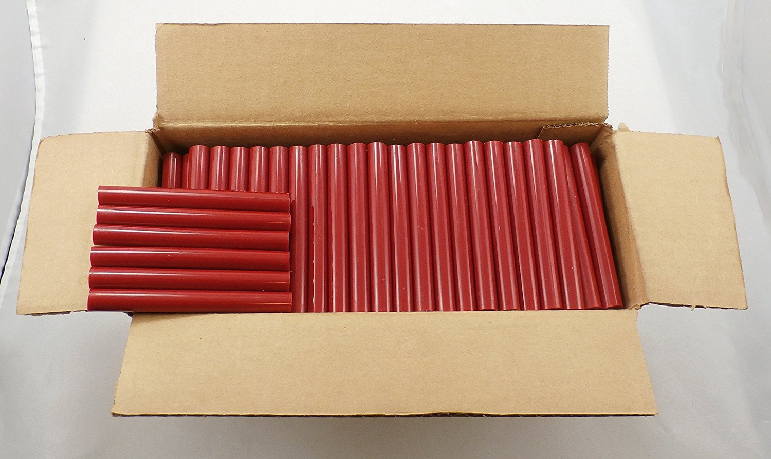 GlueSticksDirect Red Colored Glue Sticks 7/16" X 4" 5 lbs
