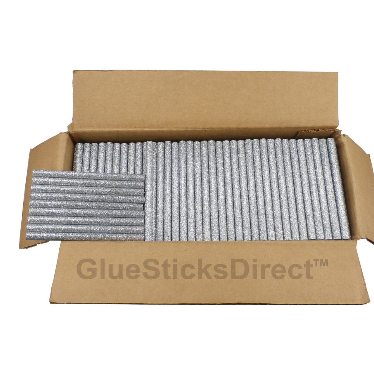 GlueSticksDirect Silver Glitter Colored Glue Stick mini X 4" 5 lbs