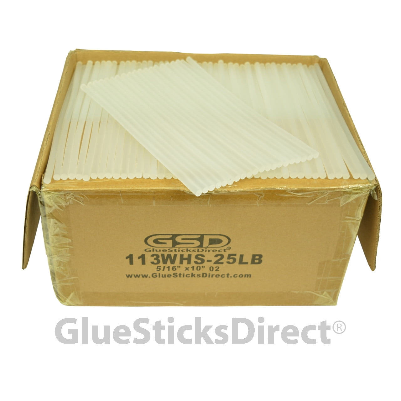 GlueSticksDirect Wholesale® Cool Melt Glue Sticks Mini X 10" 25 lbs bulk