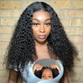 thumbnail image 1 of Glueless Bob Wigs Human Hair Pre Plucked Pre Cut Short Curly Human Hair Wigs for Black Women 5x5 HD Lace Closure Deep Wave Wear and Go Glueless Wigs 200% Density (12 Inch), 1 of 10