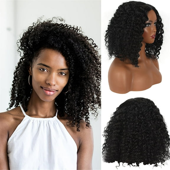 Glueless Lace Front Wig Natural Curly Human Hair Full Machine Made With Transparent Lace For Women Daily Party Wear