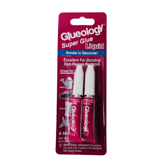 Glueology Super Glue Liquid 3g 2/Pkg