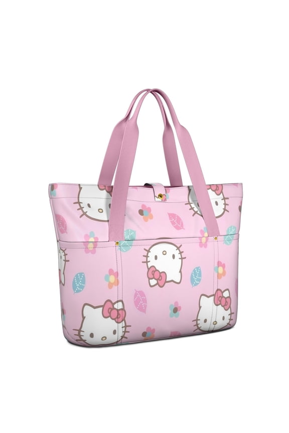 Hello Kitty Large Shoulder Tote Bag, Spacious Handbag with Lightweight Durable Design, Travel, Work, Daily Use for Teens 1