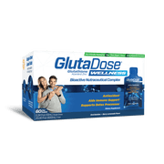 GlutaDose Liquid Glutathione Supplement, Every Day Immune Support Supplements for Adults, Cellular Detox, Antioxidant - Acerola Energy Booster w/Zinc, L-Glutathione Supplement in Liquid Vials - 60PK