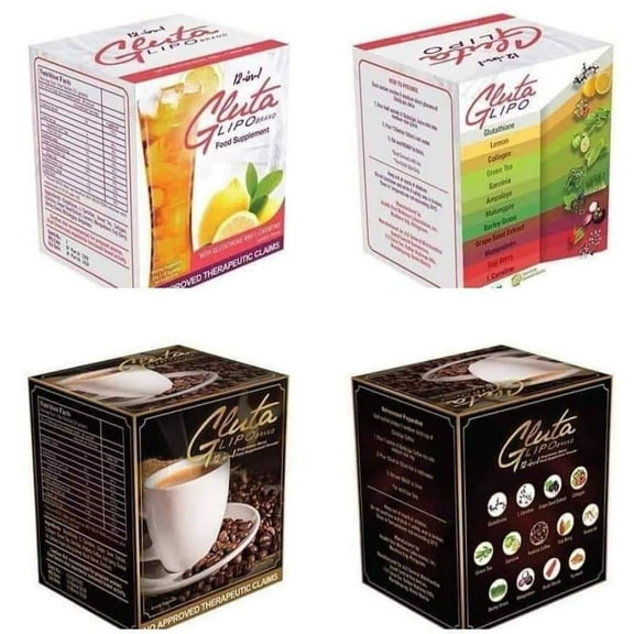 GlutaLipo Juice & Coffee Bundle (Slimming & Whitening) 10-Sachets