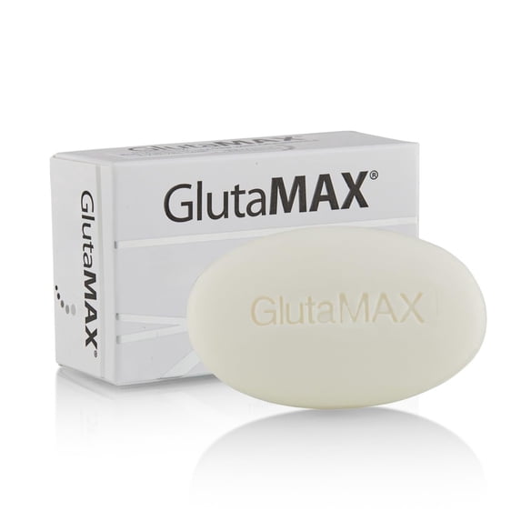 GlutaMAX Skin Tone Enhancing Soap, Smooth Glow Gentle Cleanser with Glutathione for Daily Face and Body Care Exfoliating Bar - 135g