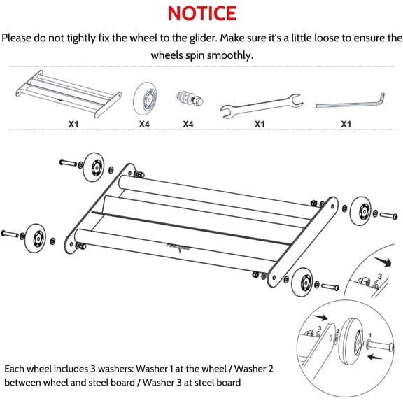 Glute Ham Glider Exercise Wheels for Home Gym Fitness, Heavy Duty Steel V-Bar Roller for Abdominal Rollouts and Leg Workouts