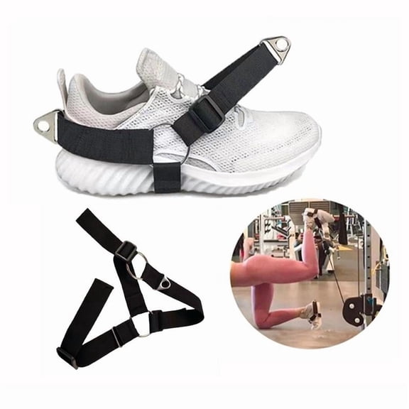 Glute Kickback Strap for Cable Machine, Adjustable Hip Training Ankle Strap for Leg Workout, Portable Fitness Equipment for Home Gym and Strength Training