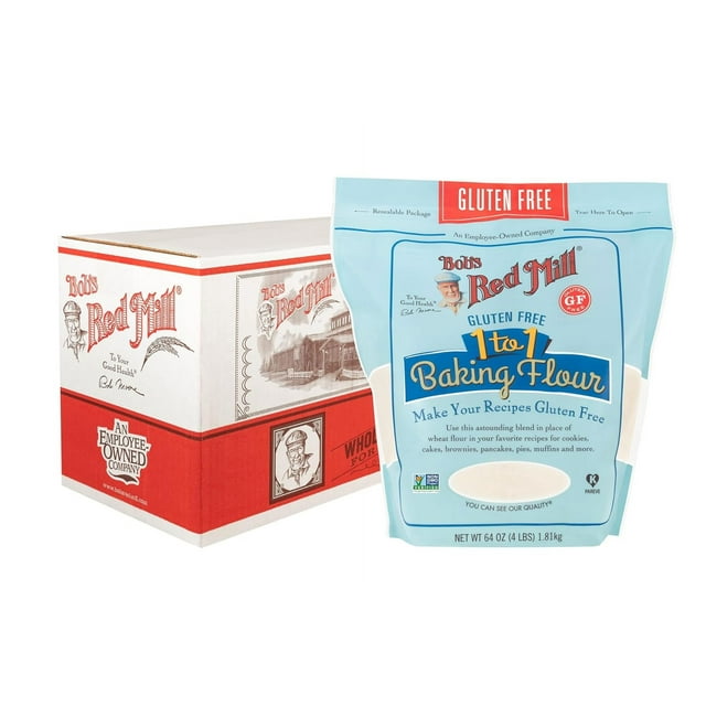 Gluten Free 1-to-1 Baking Flour, 64-ounce (Pack of 4) - Walmart.com