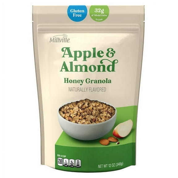 Gluten Free Apple & Almond Honey Granola, 12 oz- Pack of 3
