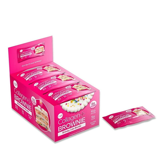 Gluten-Free Birthday Cake Blondie Collagen Protein + Brownie