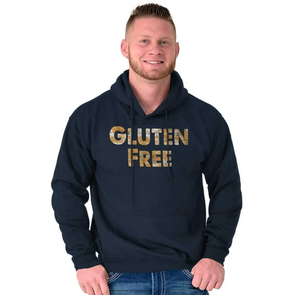 Gluten Free Bread Carbs Healthy Unisex Plus Fleece Graphic Hoodie Brisco Brands 2X