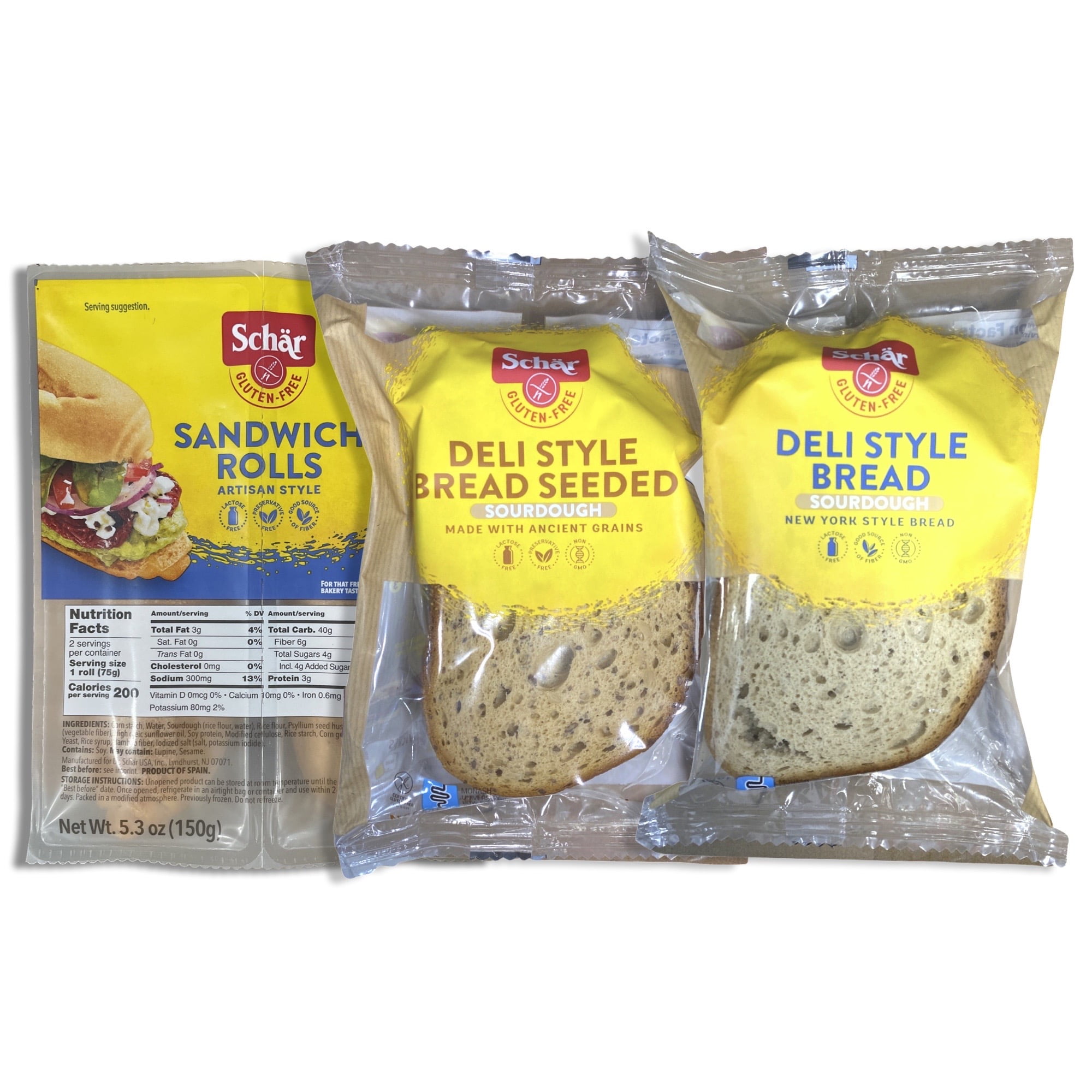 Gluten Free Bread Variety Pack Bundled by Tribeca Curations Deli