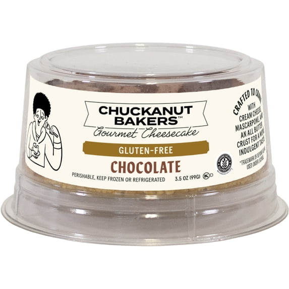Chuckanut Bakers, Gluten Free Chocolate Cheesecake, 3.5 oz, Frozen